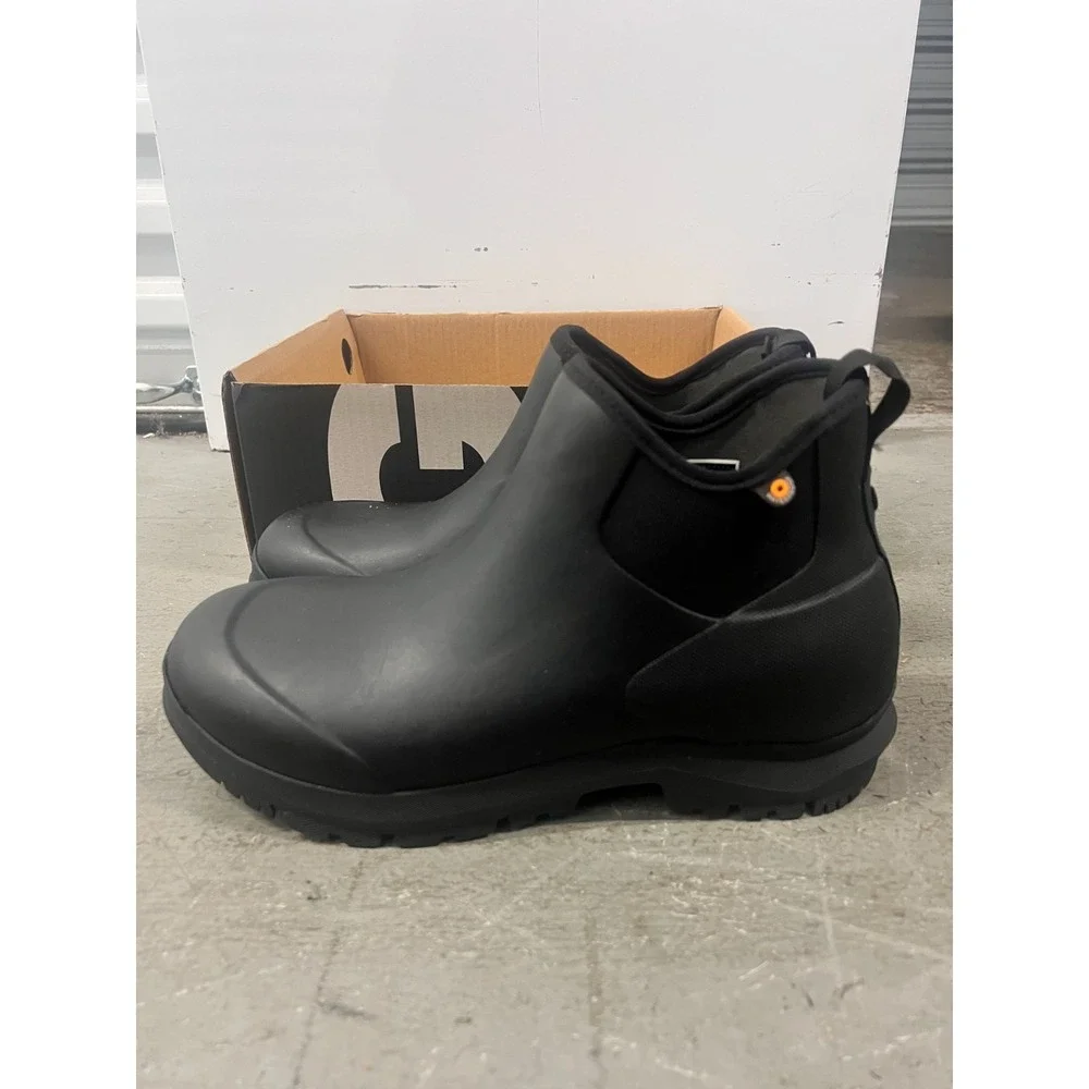 Bogs Sauvie Chelsea‎ II 73110-001 Boots Mens 11 Black Slip-Resistant Waterproof
